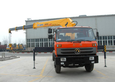 Derajat Tinggi 12T Telescopic Truck Loader Crane, XCMG Hydraulic Truck Crane
