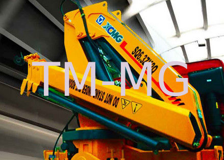 kualitas  Durable XCMG Knuckle Boom Truck Mounted Crane 6300kg Safety For Mining Industry pabrik