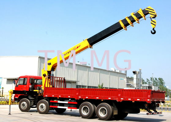 kualitas  Economical Heavy Things Lift Truck Loader Crane , 16 Ton Truck With Crane pabrik