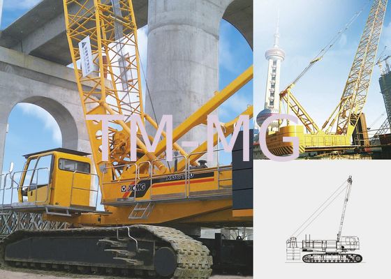 kualitas  Jib Tracked Hydraulic Crawler Crane QUY130, Knuckle Boom Crane for Lifting Heavy Things pabrik