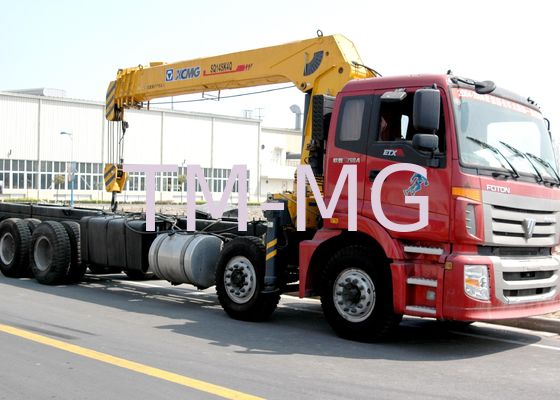 Penjualan Terbaik 14 Ton Telescopic Boom Truck Mounted Crane Didorong Oleh Hidraulik, 35 TM
